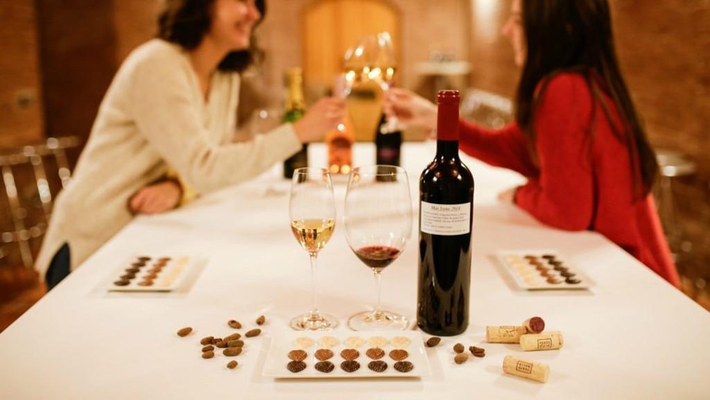 Maridaje de chocolate y vino